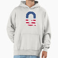 Letter Q Capital Alphabet Q American Hoodie - Streetwear Style Men Women - T-Shirt, Sweatshirt, Hoodie