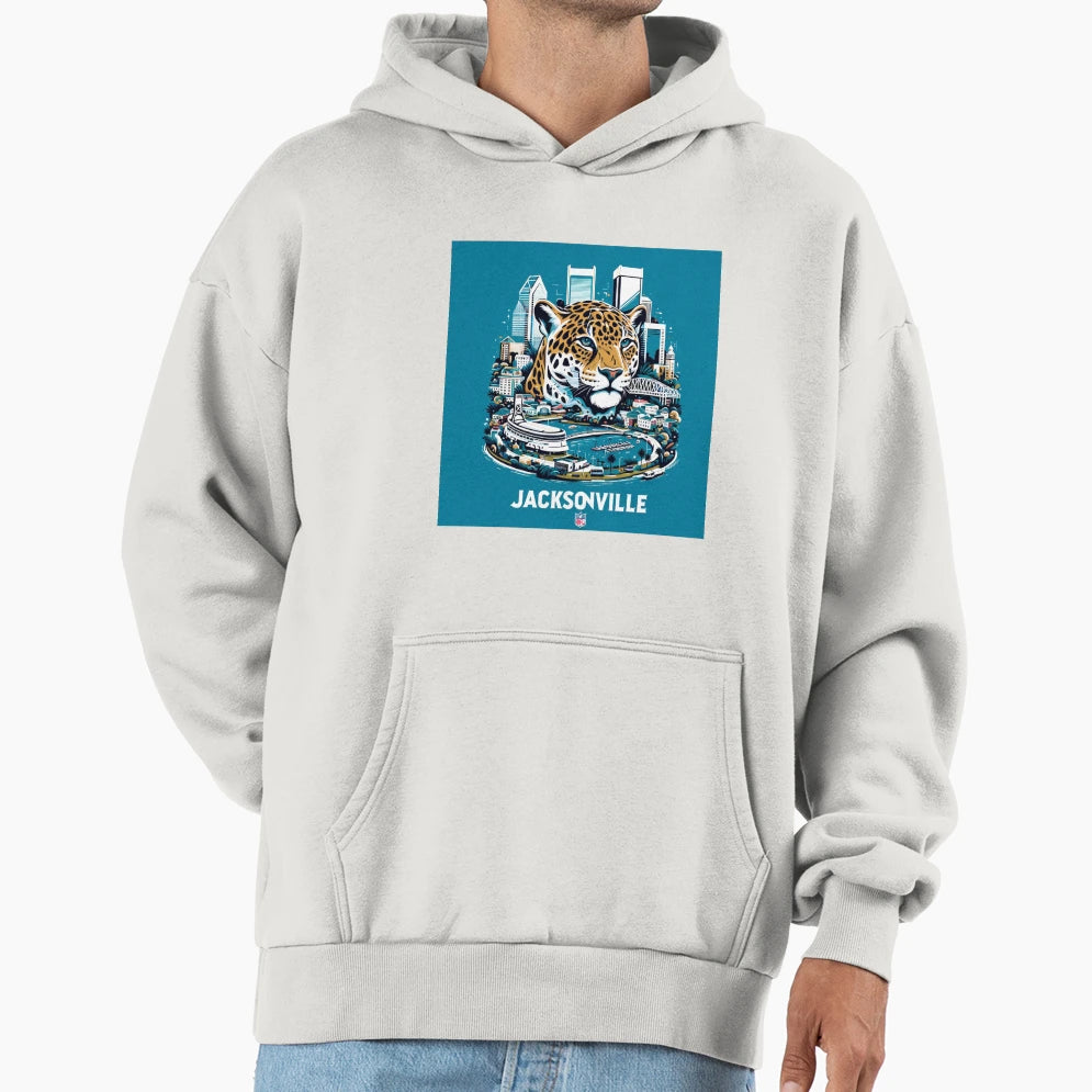 Jacksonville Jaguars Artwork Hoodie - Casual Everyday Wear Unisex - T-Shirt, Sweatshirt, Hoodie