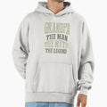 Grandpa Myth Legend Hoodie - Graphic Print Men Women - T-Shirt, Sweatshirt, Hoodie