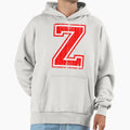 Big Red Letter Z Hoodie - Graphic Print for Adults - T-Shirt, Sweatshirt, Hoodie