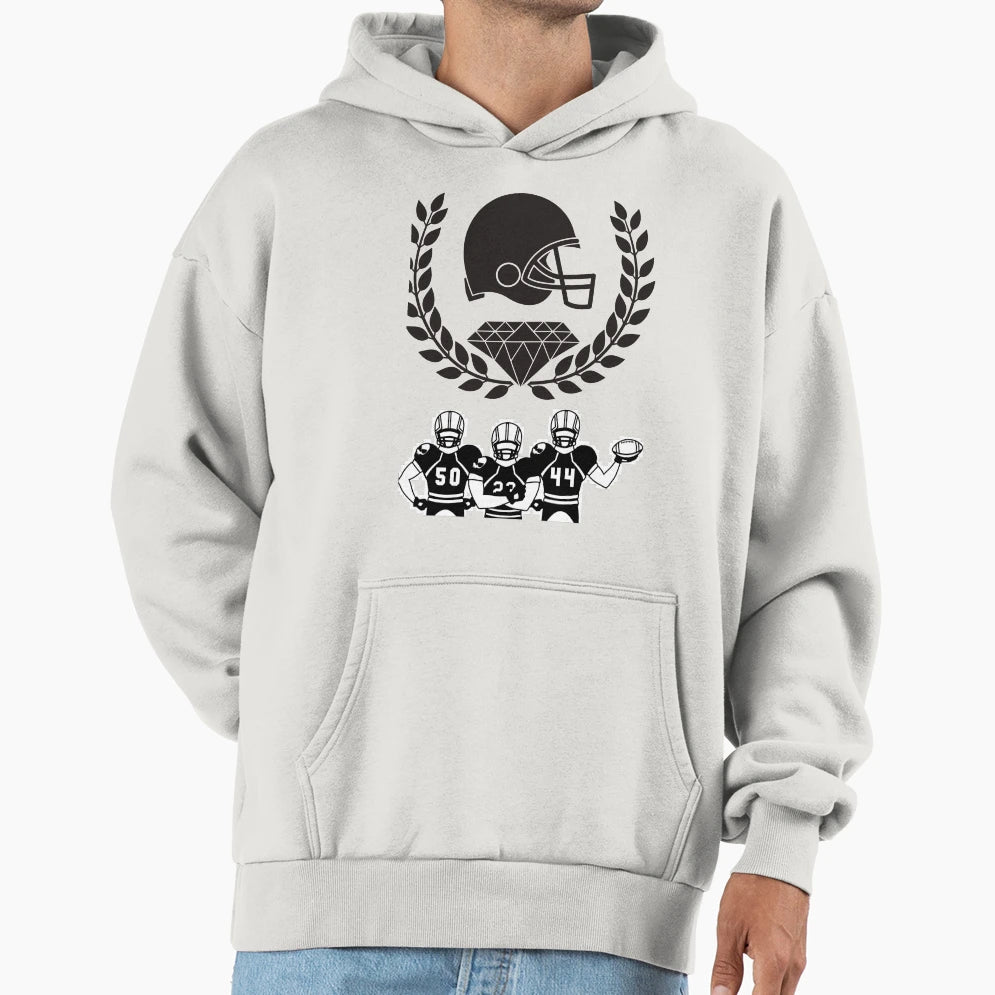 American Football Hoodie - Fun Novelty Design Unisex - T-Shirt, Sweatshirt, Hoodie