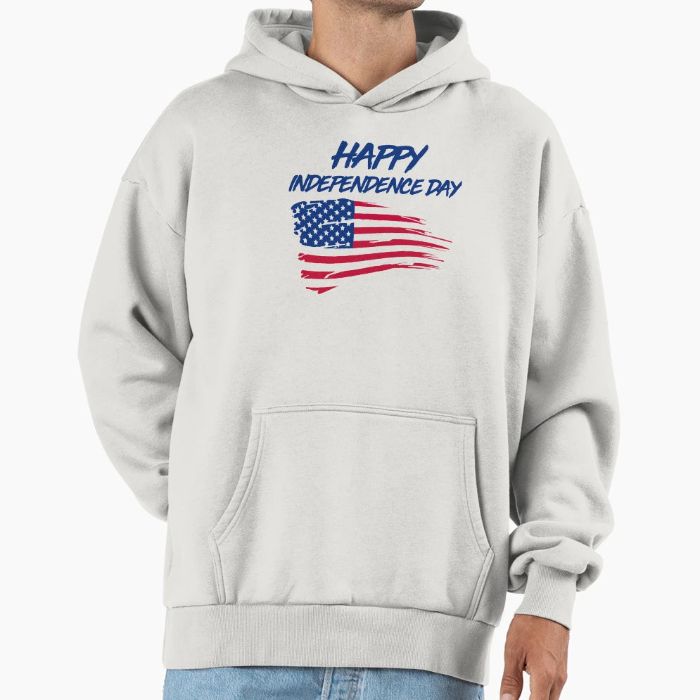 Happy Independence Day Patriotic Stand Hoodie - Streetwear Style Men Women - T-Shirt, Sweatshirt, Hoodie