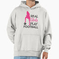 Real Play Football Hoodie - Minimalist Print for Adults - T-Shirt, Sweatshirt, Hoodie