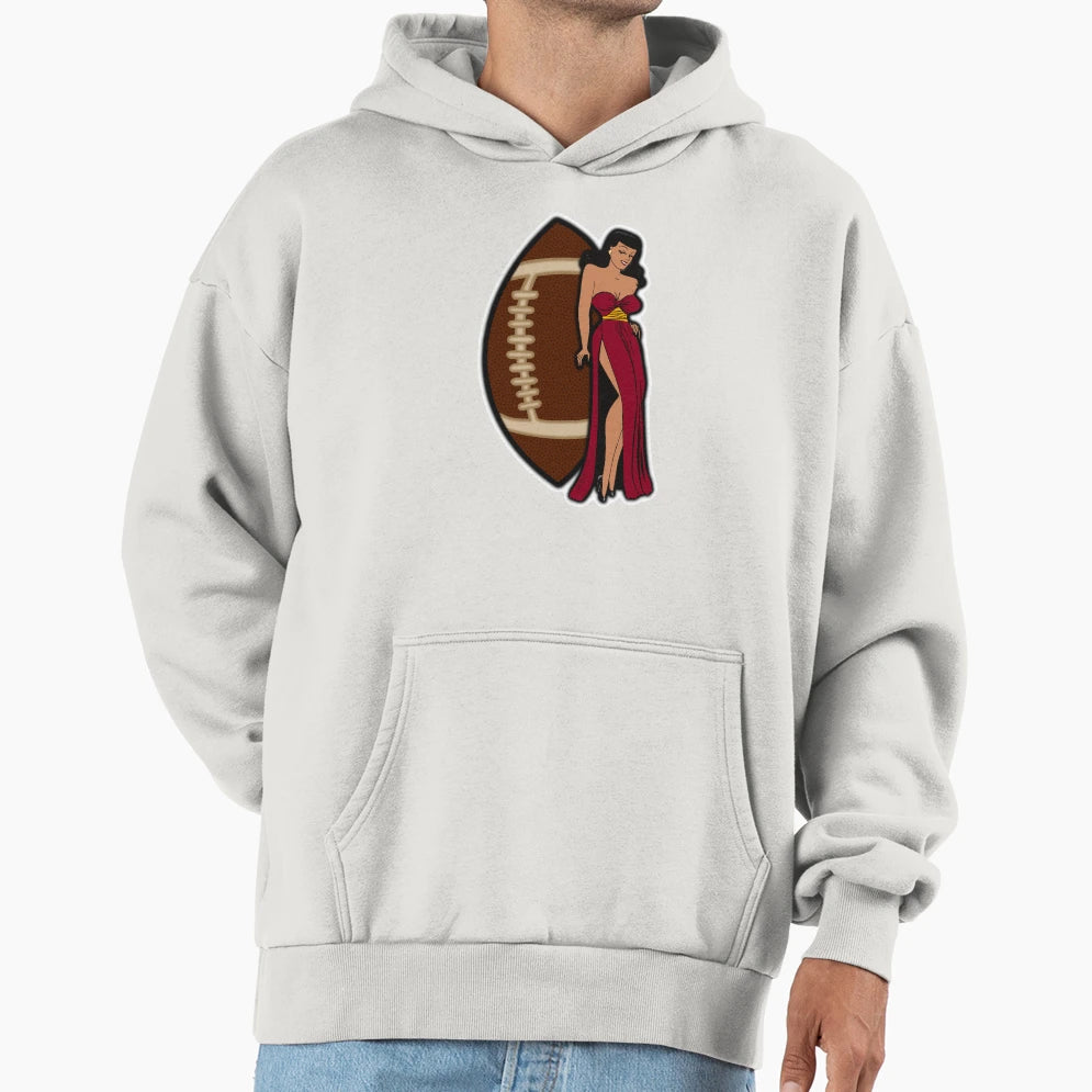 Arizona Football Babe Hoodie - Custom Art Print Unisex - T-Shirt, Sweatshirt, Hoodie