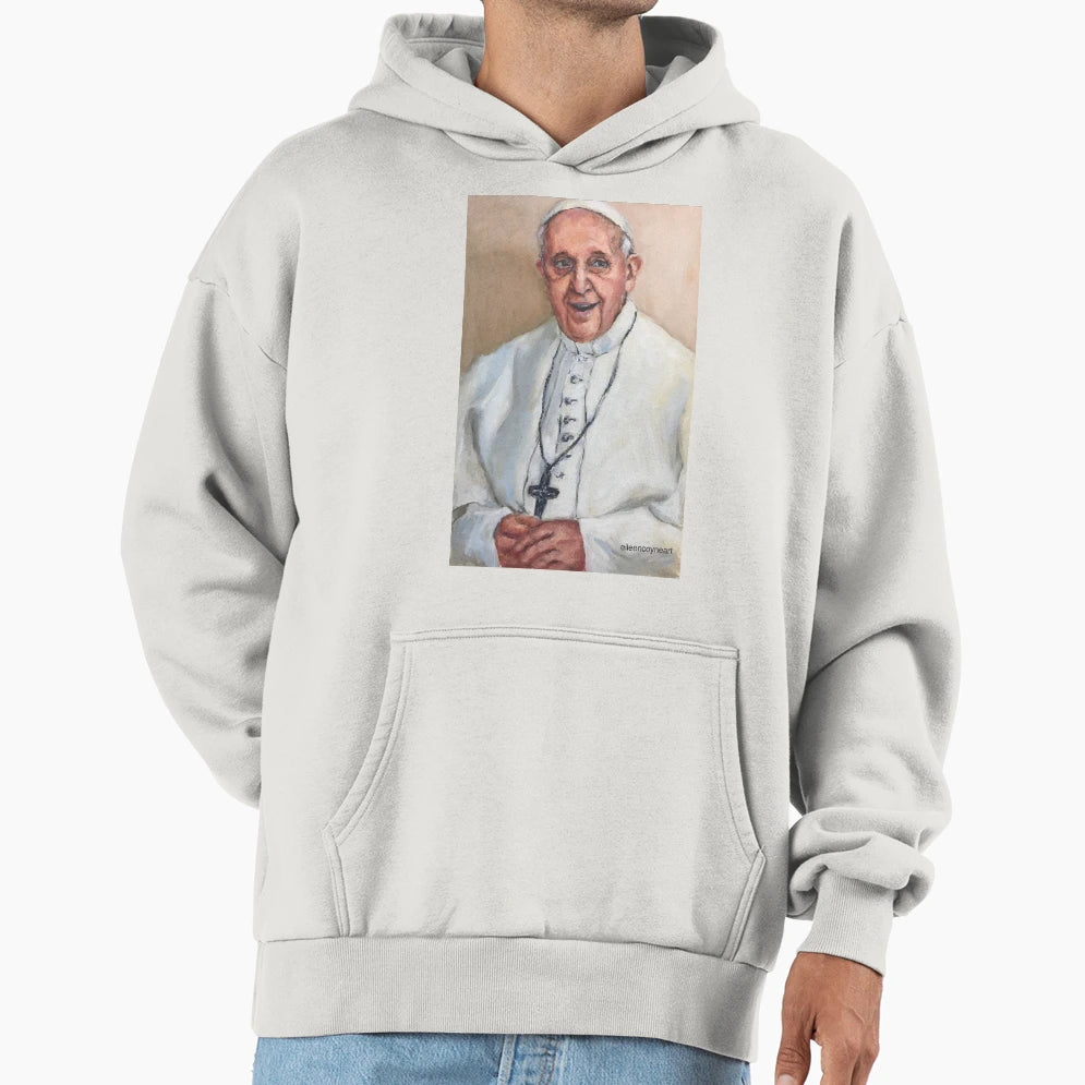 Pope Francis Hoodie - Aesthetic Graphic for Adults - T-Shirt, Sweatshirt, Hoodie