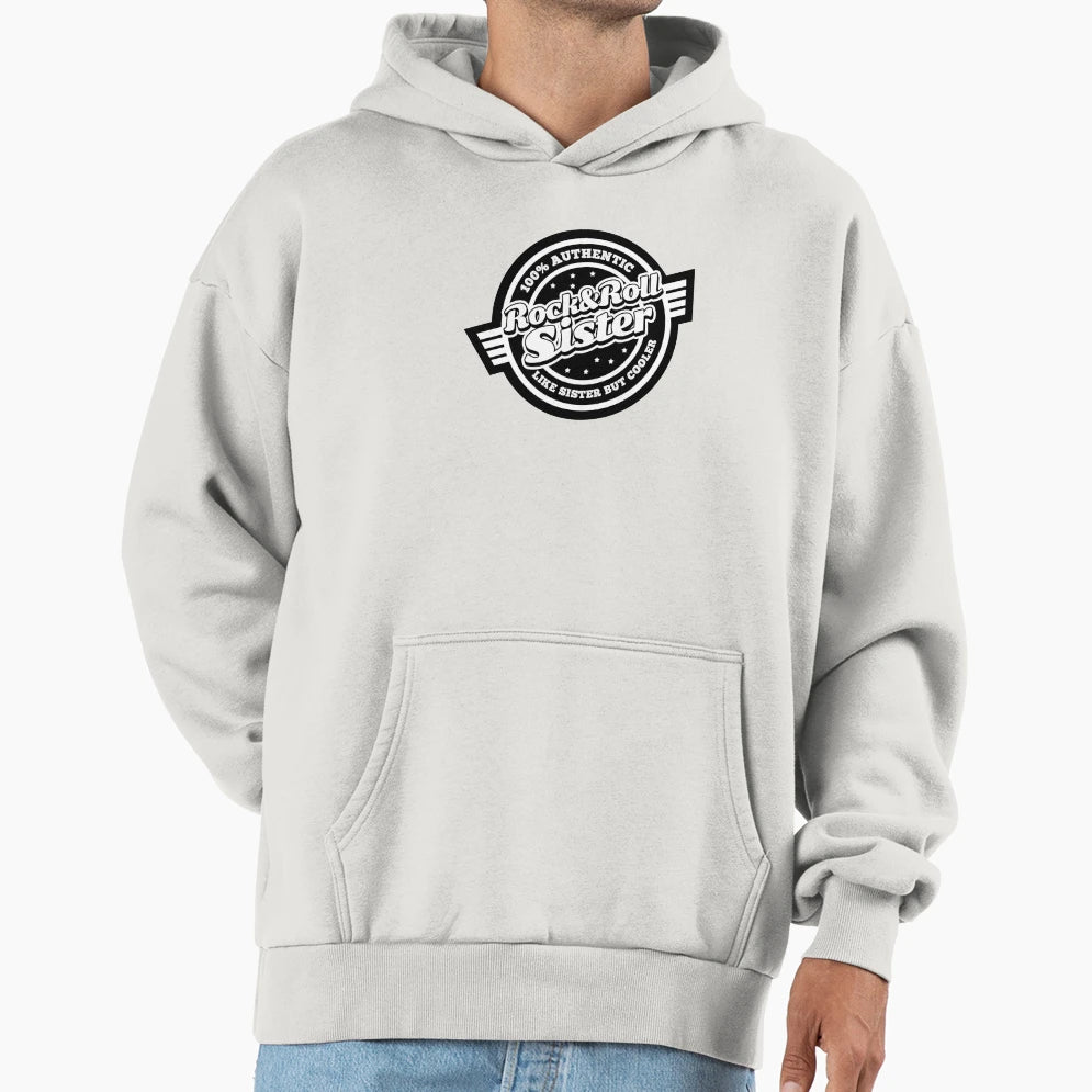 Rock And Roll Sister Circle Badge Hoodie - Unique Graphic for Adults - T-Shirt, Sweatshirt, Hoodie