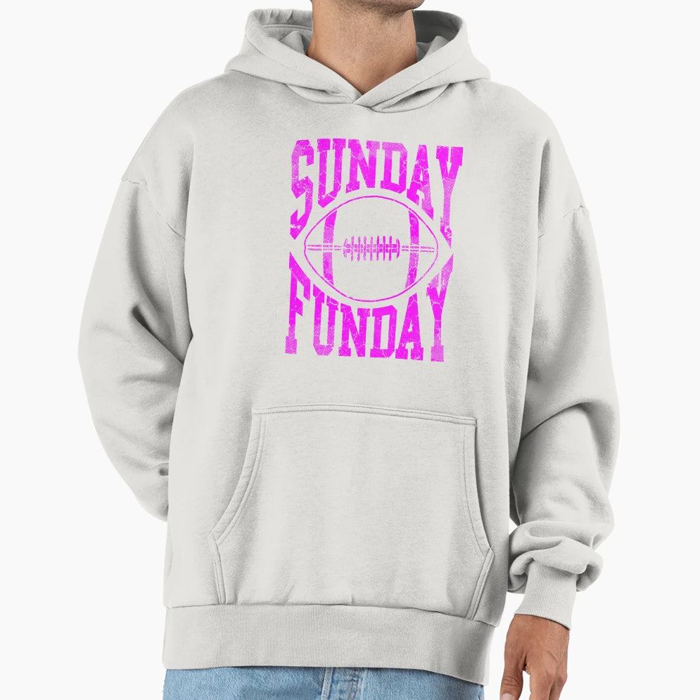 Sunday Funday Football Hoodie - Custom Art Print Unisex - T-Shirt, Sweatshirt, Hoodie