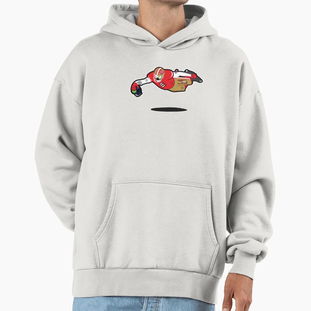 Zombie Football Player San Francisco W Hoodie - Graphic Print Men Women - T-Shirt, Sweatshirt, Hoodie