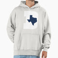 D Texas White Blue Hoodie - Aesthetic Graphic for Adults - T-Shirt, Sweatshirt, Hoodie