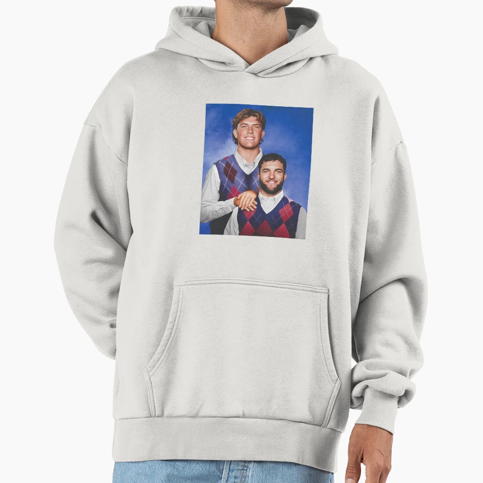 Football Jaxson Dart And Cam Skattebo Hoodie - Casual Everyday Wear Unisex - T-Shirt, Sweatshirt, Hoodie