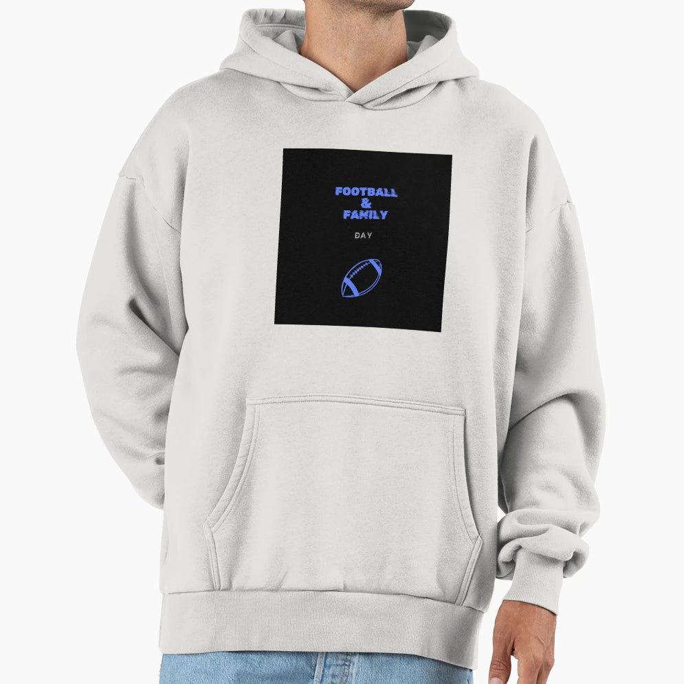Football Family Blue Hoodie - Novelty Apparel Unisex - T-Shirt, Sweatshirt, Hoodie