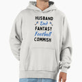 Husband Dad Fantasy Football Commish Nfl Hoodie - Novelty Apparel Unisex - T-Shirt, Sweatshirt, Hoodie