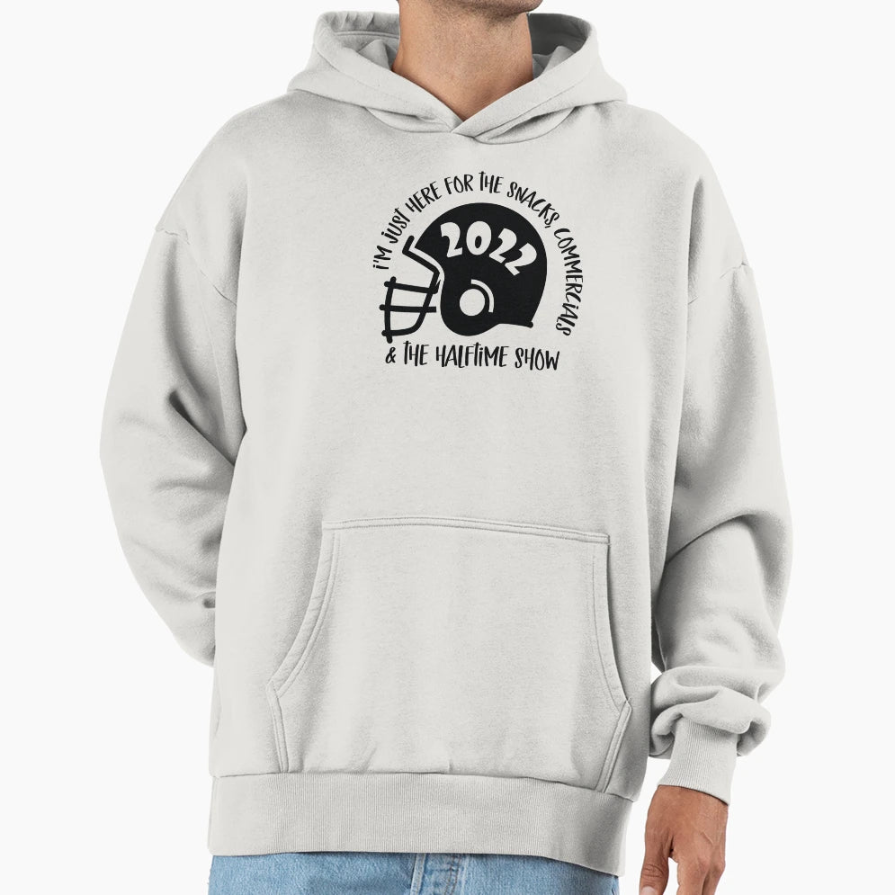 Im Just Here Snacks Commercials And Hoodie - Aesthetic Graphic Men Women - T-Shirt, Sweatshirt, Hoodie
