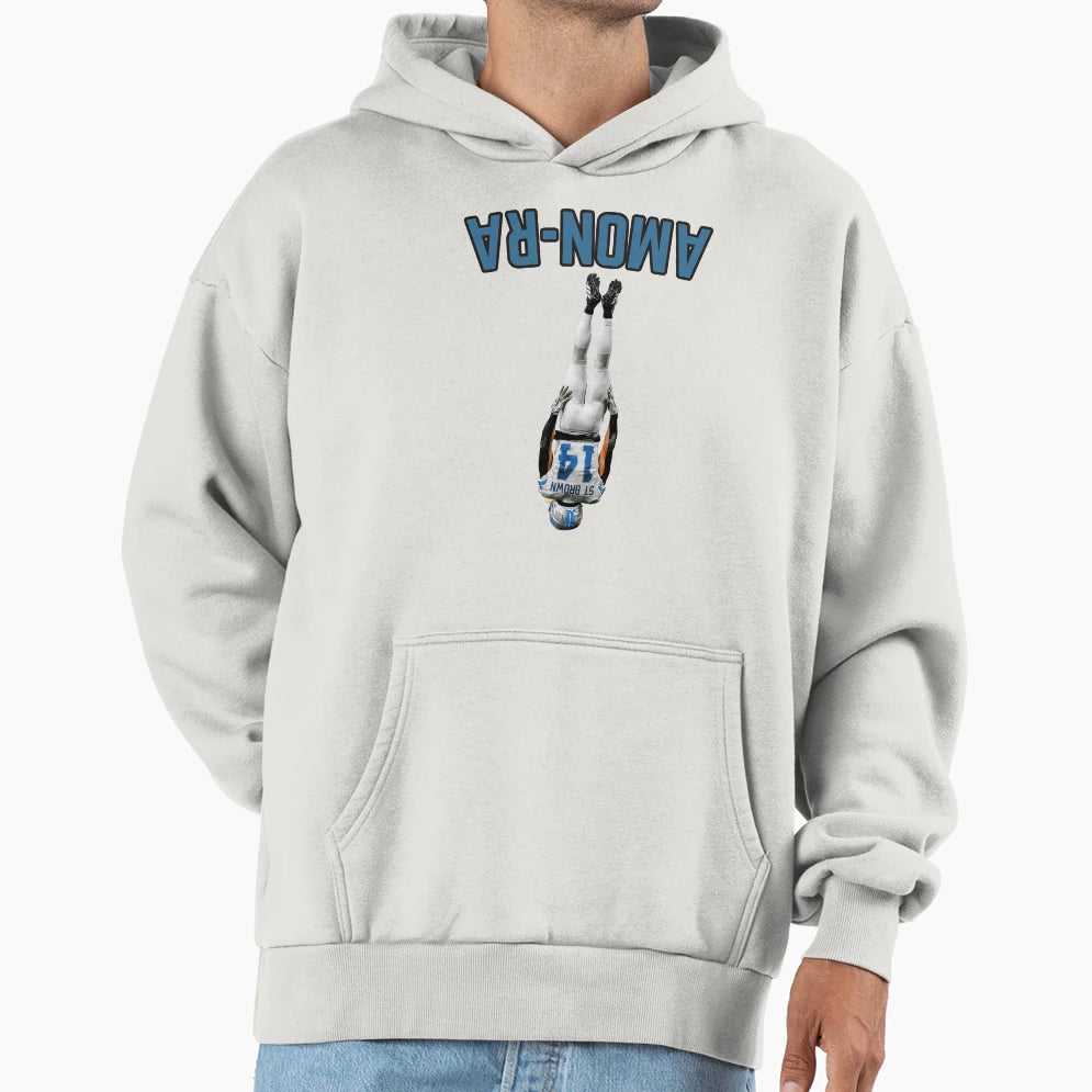 Amon Ra St Brown Headstand Hoodie - Unique Graphic for Adults - T-Shirt, Sweatshirt, Hoodie