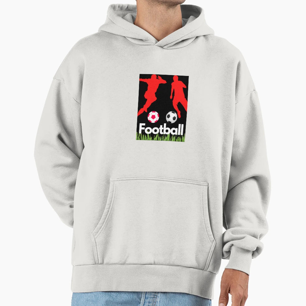 Football Hoodie - Minimalist Print Men Women - T-Shirt, Sweatshirt, Hoodie