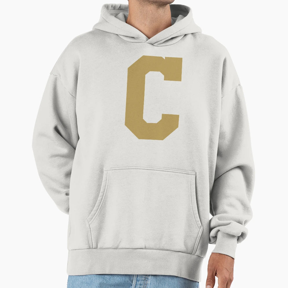 Alphabet Gold C Sports Letter C Hoodie - Graphic Print Men Women - T-Shirt, Sweatshirt, Hoodie