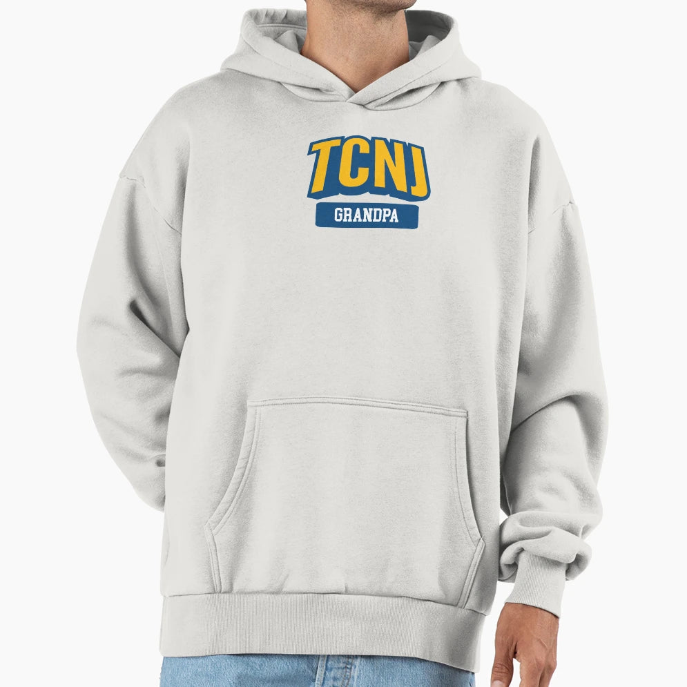 Tcnj Grandpa Collegiate Arch Hoodie - Aesthetic Graphic for Adults - T-Shirt, Sweatshirt, Hoodie