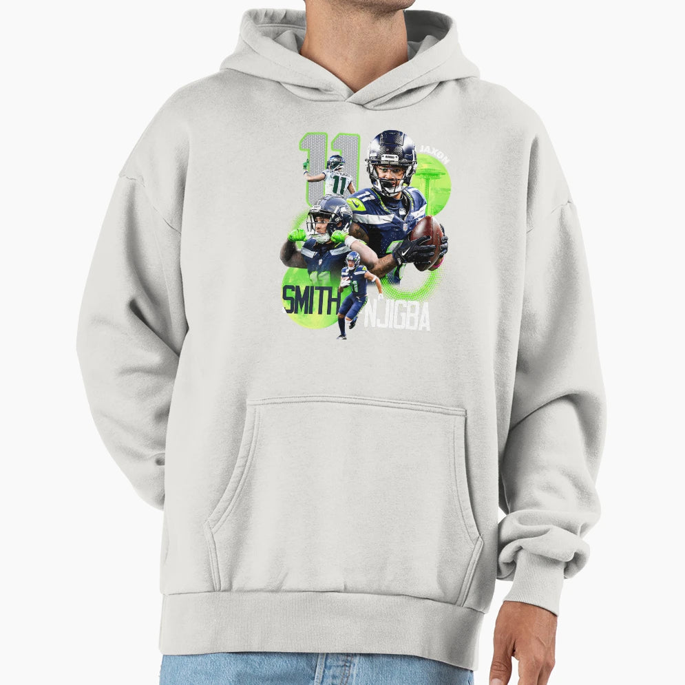 Jaxon Smith Njigba Seattle Seahawks Hoodie - Casual Everyday Wear Unisex - T-Shirt, Sweatshirt, Hoodie