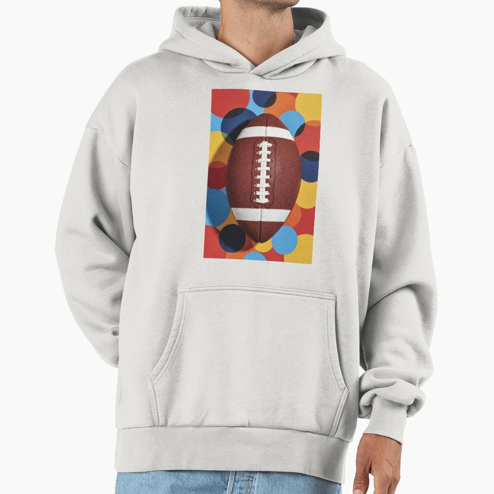 Football Artistry Hoodie - Unique Graphic for Adults - T-Shirt, Sweatshirt, Hoodie