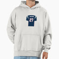 J C Jackson Patriots Jersey Hoodie - Custom Art Print for Adults - T-Shirt, Sweatshirt, Hoodie