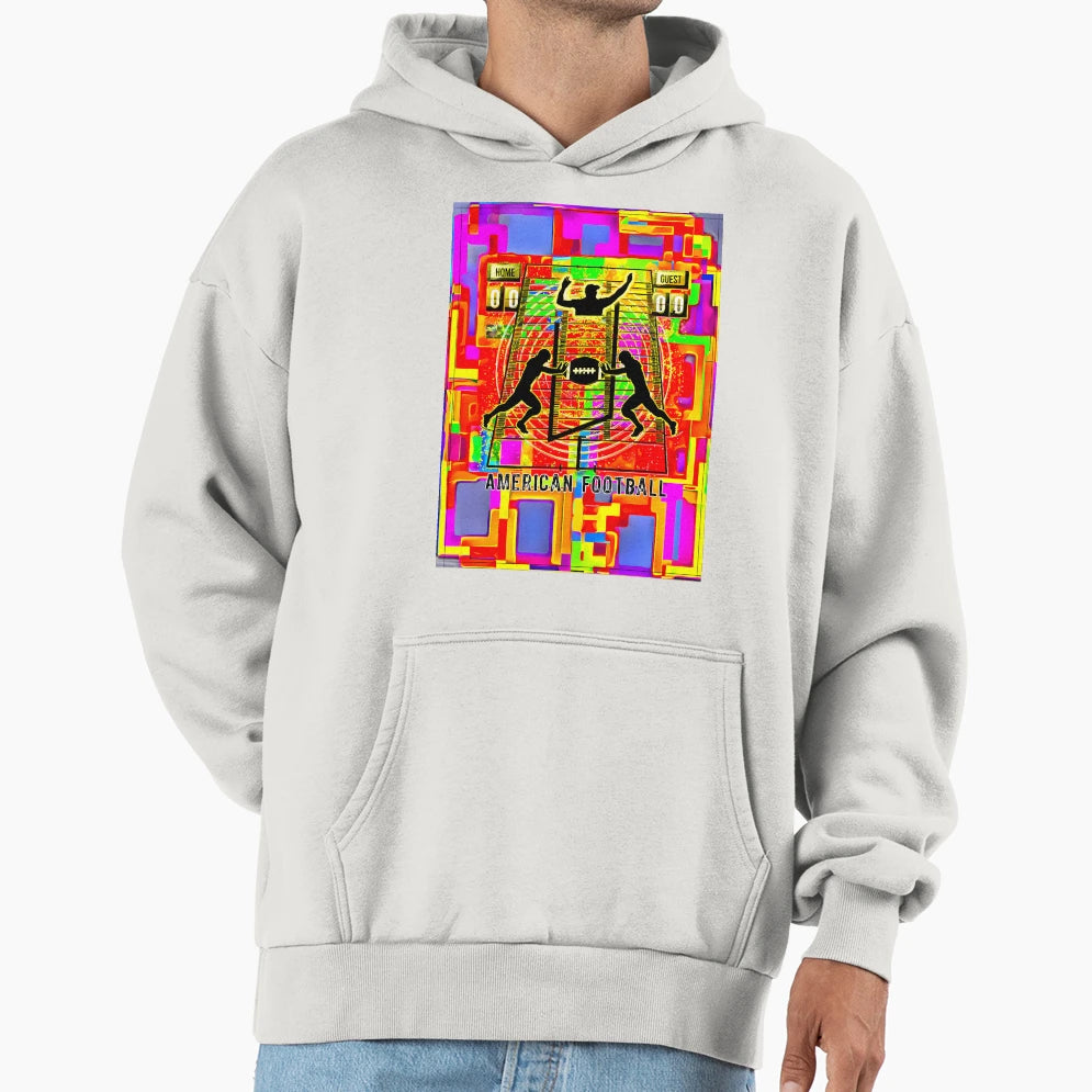 American Football Color Game Hoodie - Trendy Graphic Men Women - T-Shirt, Sweatshirt, Hoodie