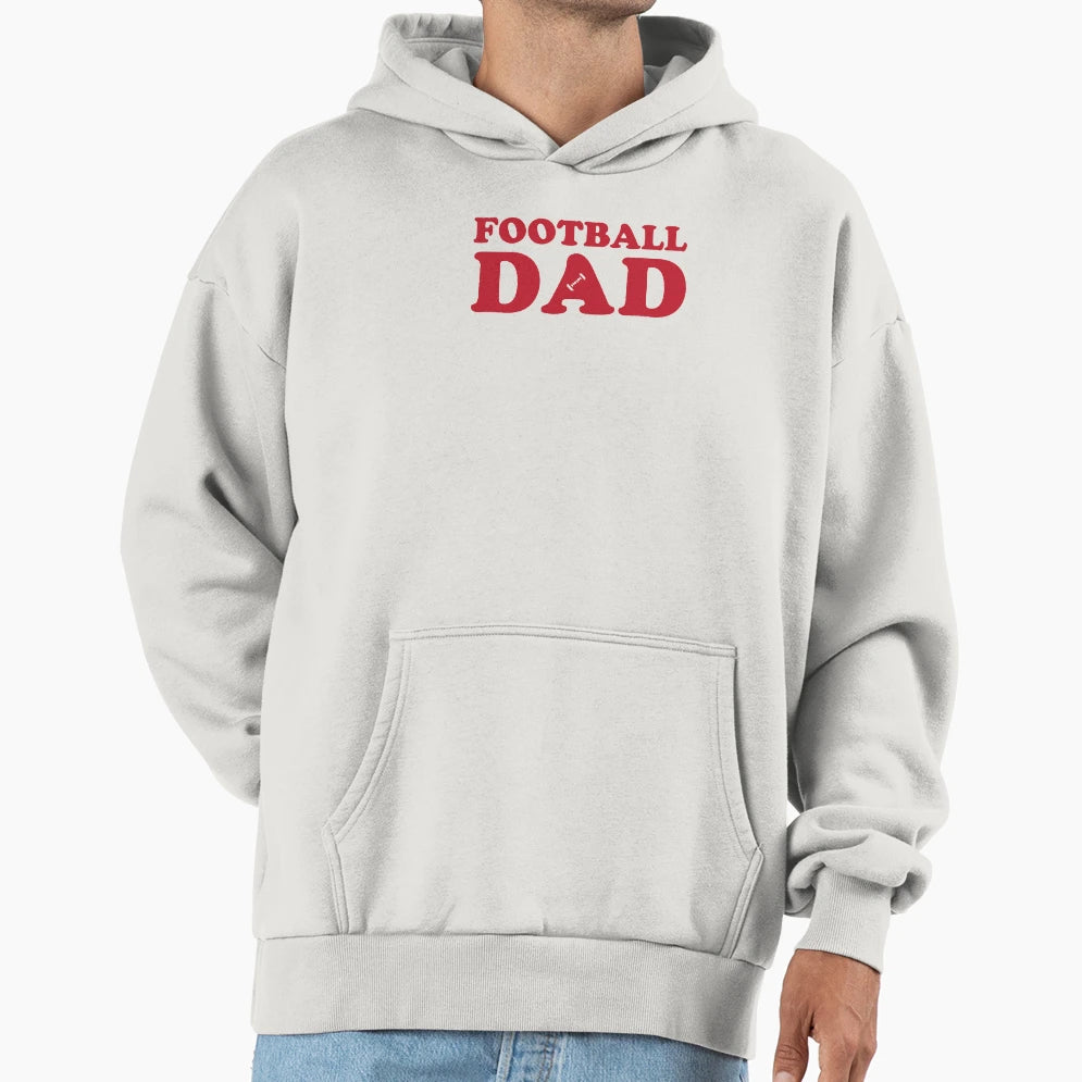 Football Dad Red Hoodie - Novelty Apparel Men Women - T-Shirt, Sweatshirt, Hoodie