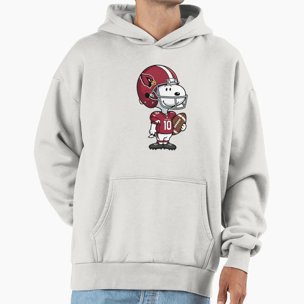 Snoopy Football Arizona Hoodie - Casual Everyday Wear Unisex - T-Shirt, Sweatshirt, Hoodie