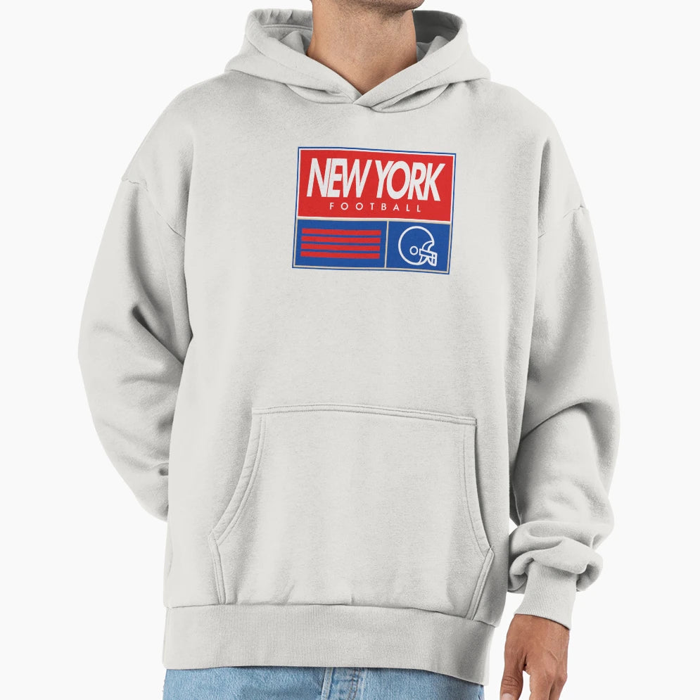 New York Football Hoodie - Custom Art Print Unisex - T-Shirt, Sweatshirt, Hoodie