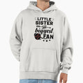 Little Sister And Biggest Fan Baseball Hoodie - Minimalist Print Unisex - T-Shirt, Sweatshirt, Hoodie