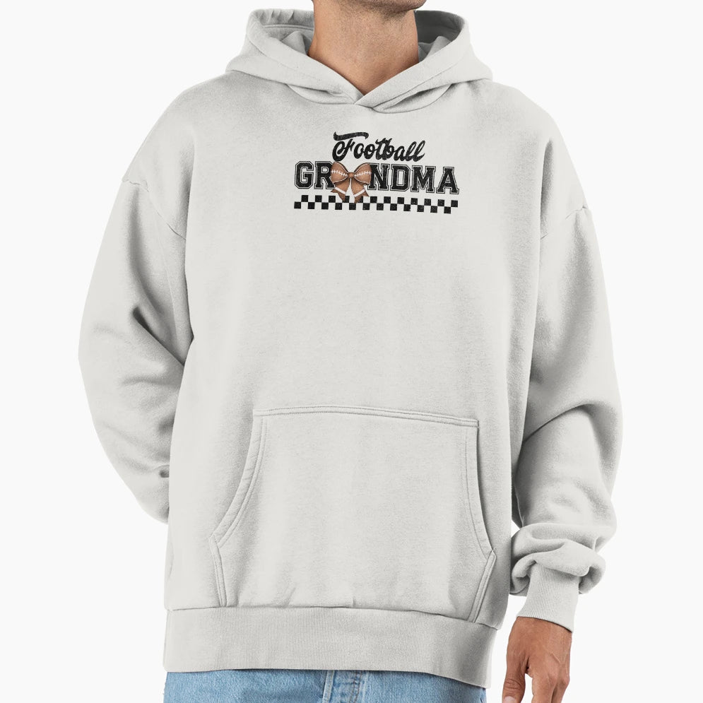 Football Grandma Grandmother Gift Hoodie - Trendy Graphic for Adults - T-Shirt, Sweatshirt, Hoodie