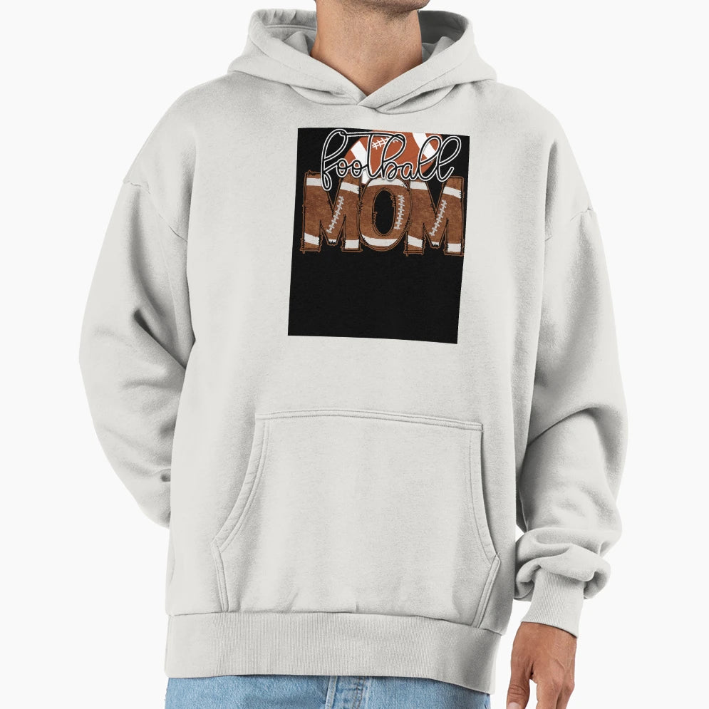 Football Mom Hoodie - Graphic Print Unisex - T-Shirt, Sweatshirt, Hoodie