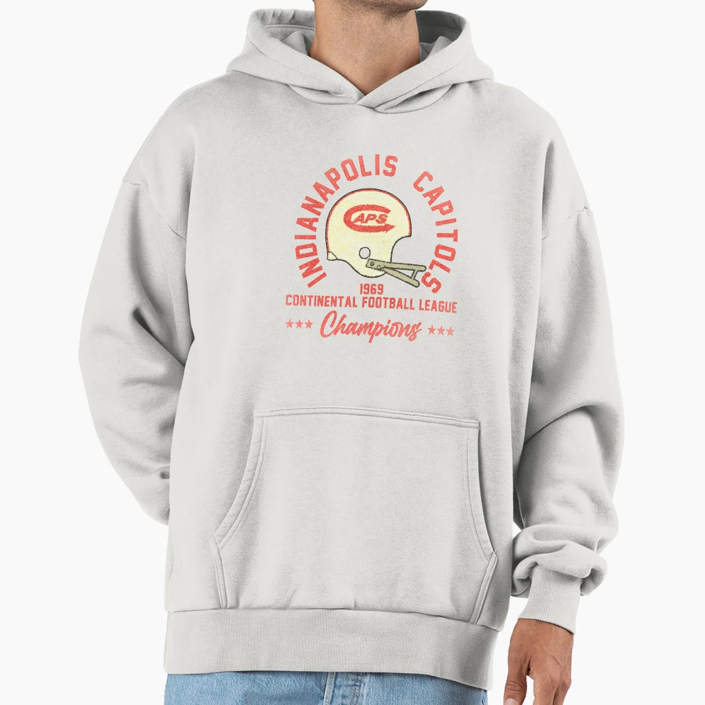 Indianapolis Capitols Distressed Hoodie - Minimalist Print Unisex - T-Shirt, Sweatshirt, Hoodie