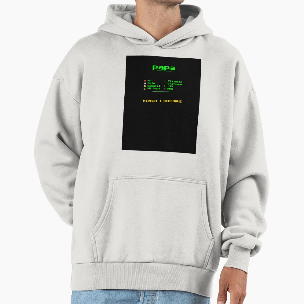 Dad Stats Rpg Gamer Gift Fathers Day Hoodie - Novelty Apparel for Adults - T-Shirt, Sweatshirt, Hoodie