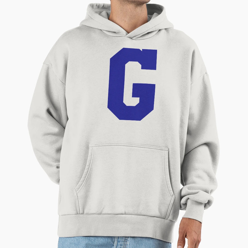 Alphabet Blue G Sports Letter G Hoodie - Novelty Apparel Unisex - T-Shirt, Sweatshirt, Hoodie