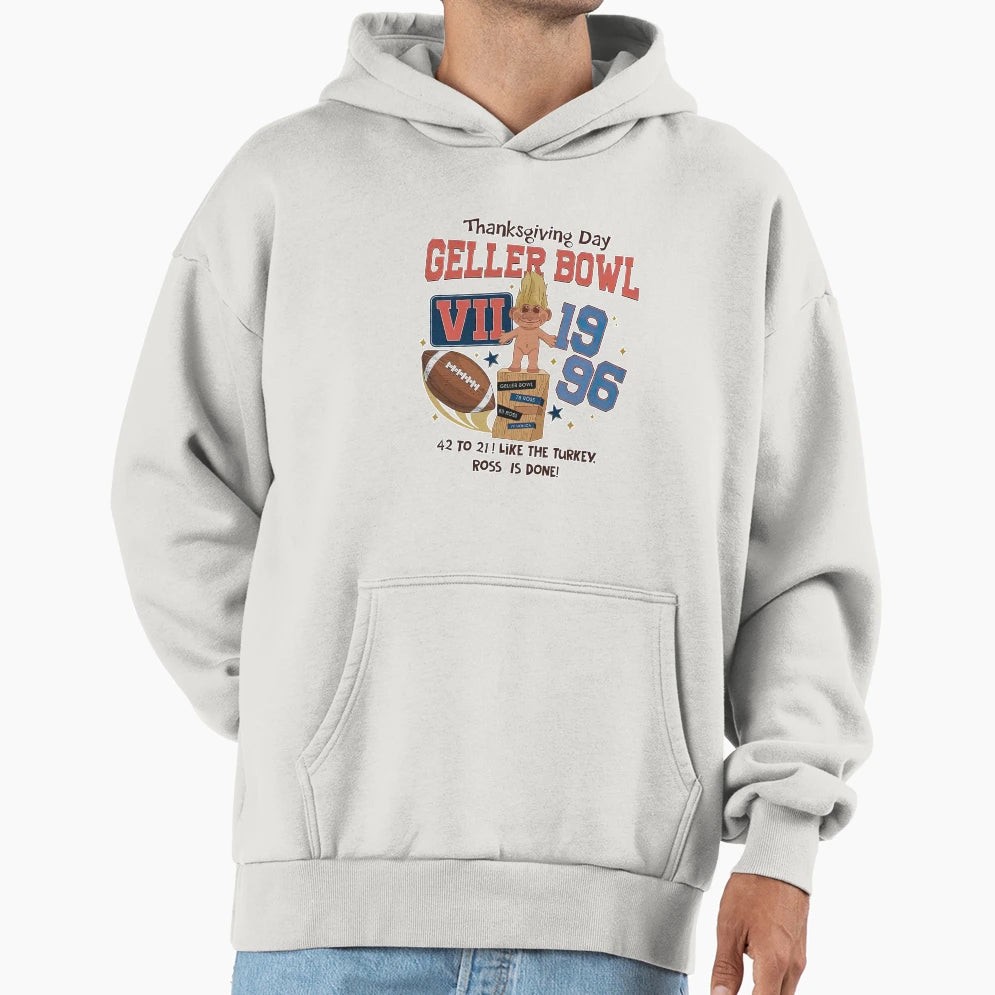 Thanksgiving Day Geller Bowl Cup Hoodie - Unique Graphic for Adults - T-Shirt, Sweatshirt, Hoodie