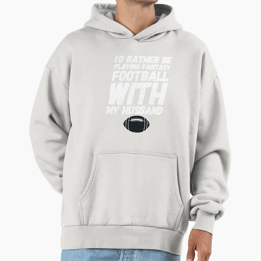 Husband Dad Fantasy Football Commish Hoodie - Fun Novelty Design Men Women - T-Shirt, Sweatshirt, Hoodie