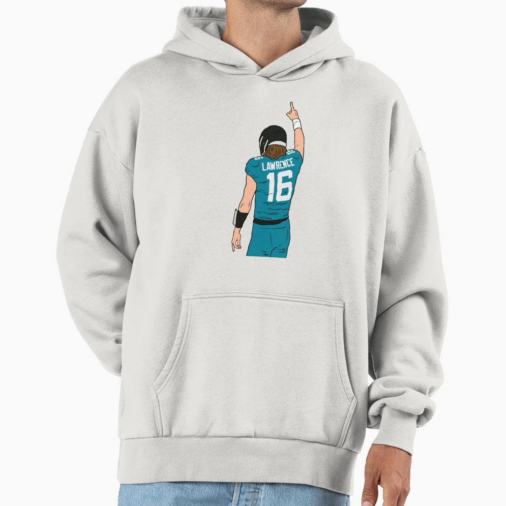 Trevor Lawrence Pointing Up Hoodie - Streetwear Style for Adults - T-Shirt, Sweatshirt, Hoodie