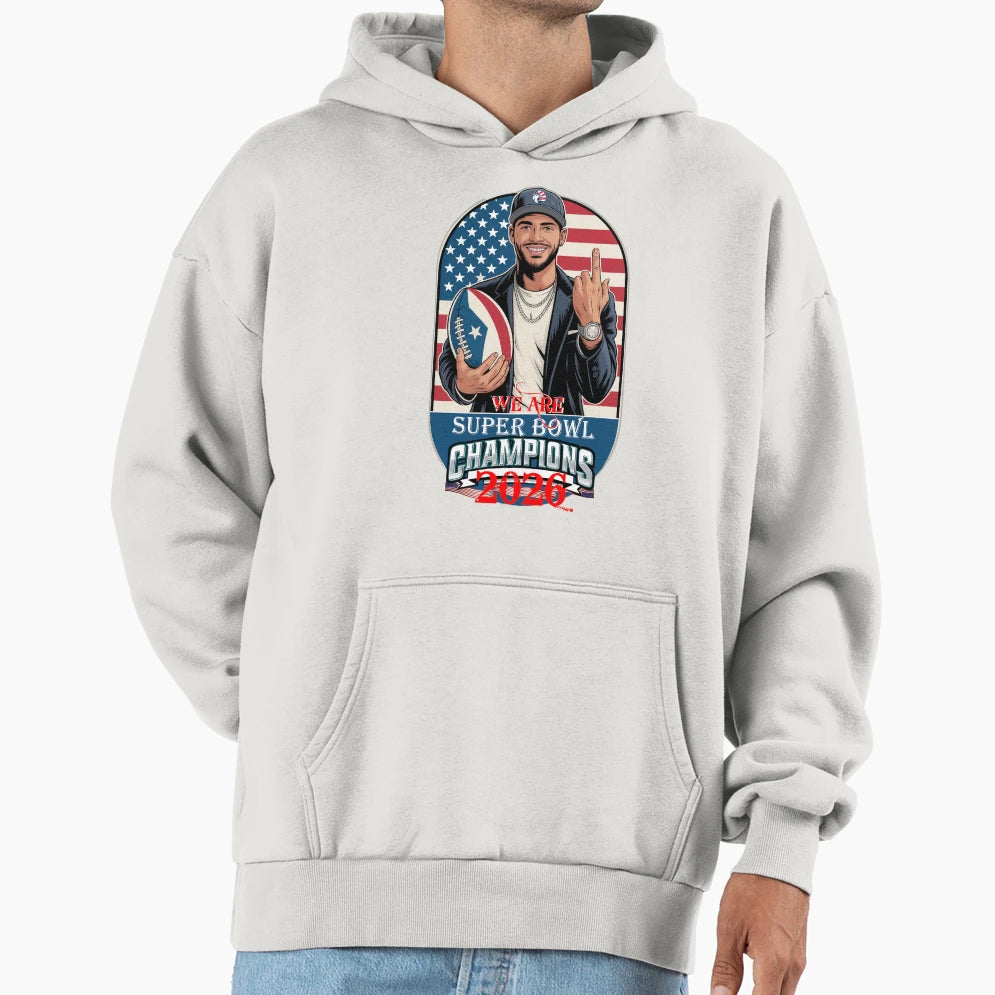 Super Bowl Champions 2026 American Hoodie - Casual Everyday Wear Unisex - T-Shirt, Sweatshirt, Hoodie