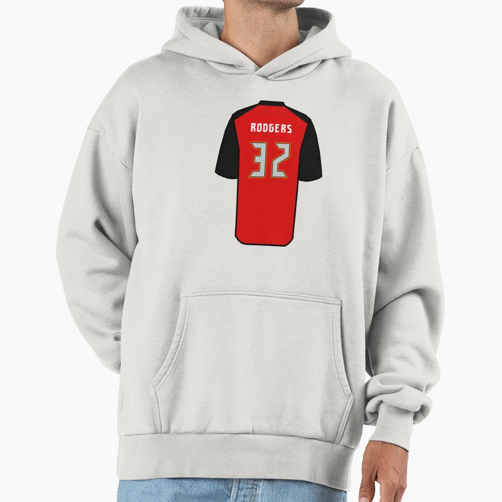 Jacquizz Rodgers Jersey Hoodie - Novelty Apparel Unisex - T-Shirt, Sweatshirt, Hoodie