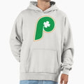 Philadelphia Baseball Irish Four Leaf Hoodie - Minimalist Print for Adults - T-Shirt, Sweatshirt, Hoodie
