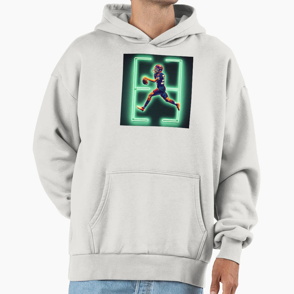 Football Player Hoodie - Novelty Apparel for Adults - T-Shirt, Sweatshirt, Hoodie