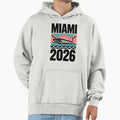 Miami 2026 Ocean Wave Football V22 T-Shirt - Custom Art Print for Adults - T-Shirt, Sweatshirt, Hoodie