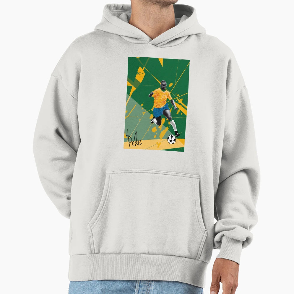 Copy Pele 10 Brazil King Hoodie - Custom Art Print for Adults - T-Shirt, Sweatshirt, Hoodie