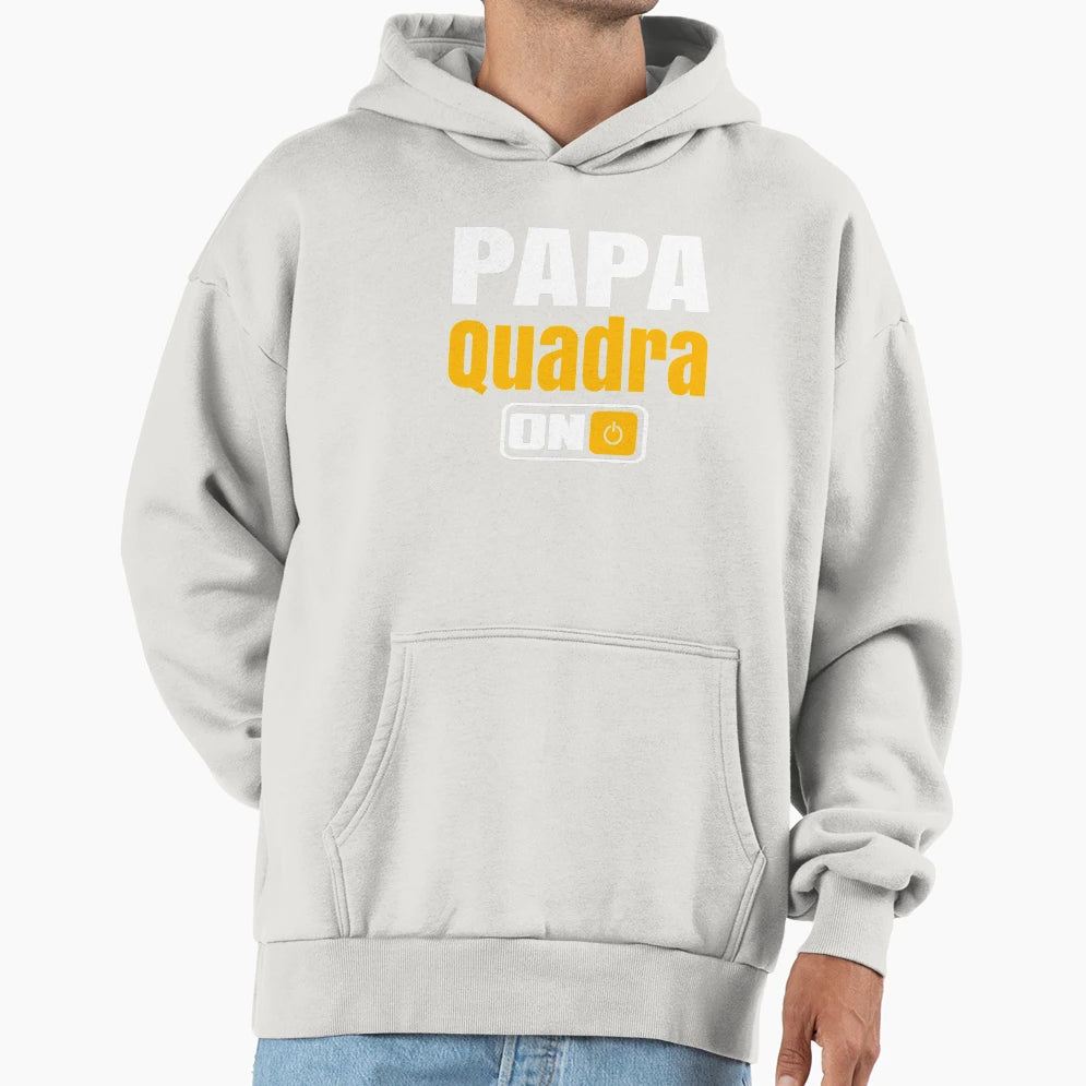 Daddy Quadra 40 Years Anniversary Gift Hoodie - Minimalist Print for Adults - T-Shirt, Sweatshirt, Hoodie