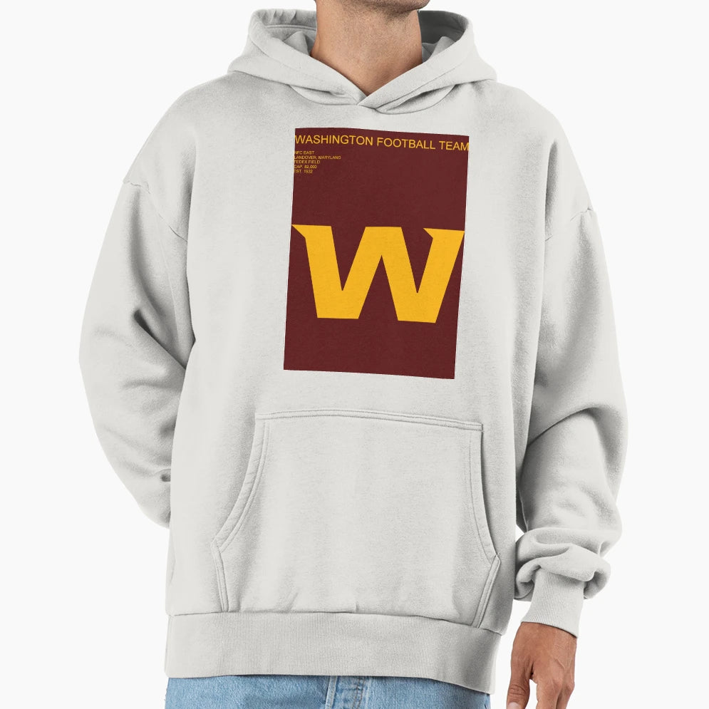 Washington Geometric Minimal Hoodie - Casual Everyday Wear Men Women - T-Shirt, Sweatshirt, Hoodie