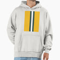 American Football Stripes Green Bay Hoodie - Custom Art Print for Adults - T-Shirt, Sweatshirt, Hoodie