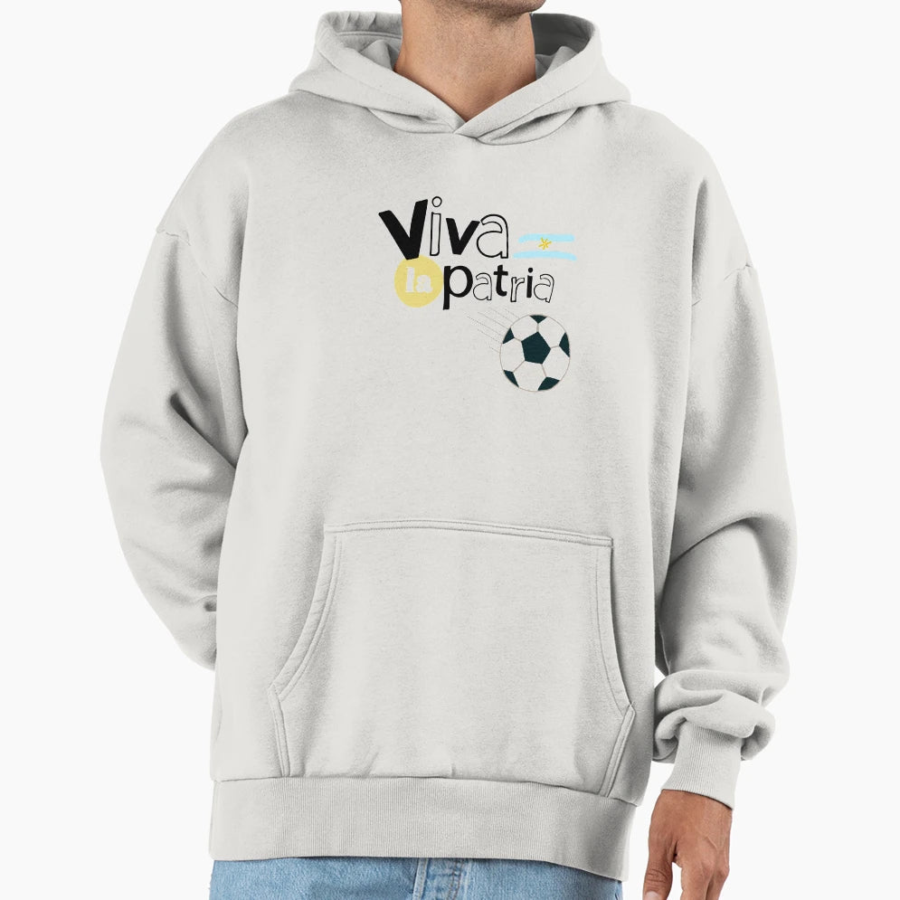 Viva La Patria Argentina Hoodie - Aesthetic Graphic Unisex - T-Shirt, Sweatshirt, Hoodie