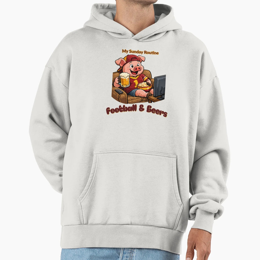 Washington Commanders Sunday Hoodie - Aesthetic Graphic for Adults - T-Shirt, Sweatshirt, Hoodie