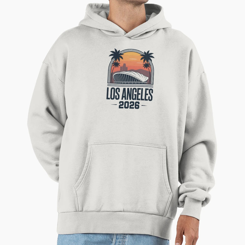 Los Angeles 2026 Palm Tree Sunset V15 T-Shirt - Unique Graphic Men Women - T-Shirt, Sweatshirt, Hoodie