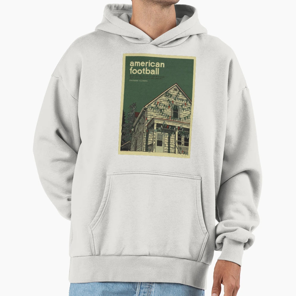 American Football House Hoodie - Fun Novelty Design for Adults - T-Shirt, Sweatshirt, Hoodie